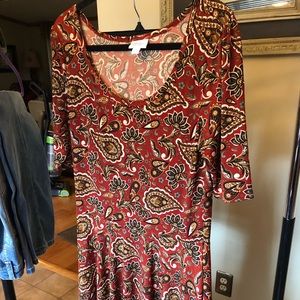 LulaRoe NICOLE fit & flare dress.